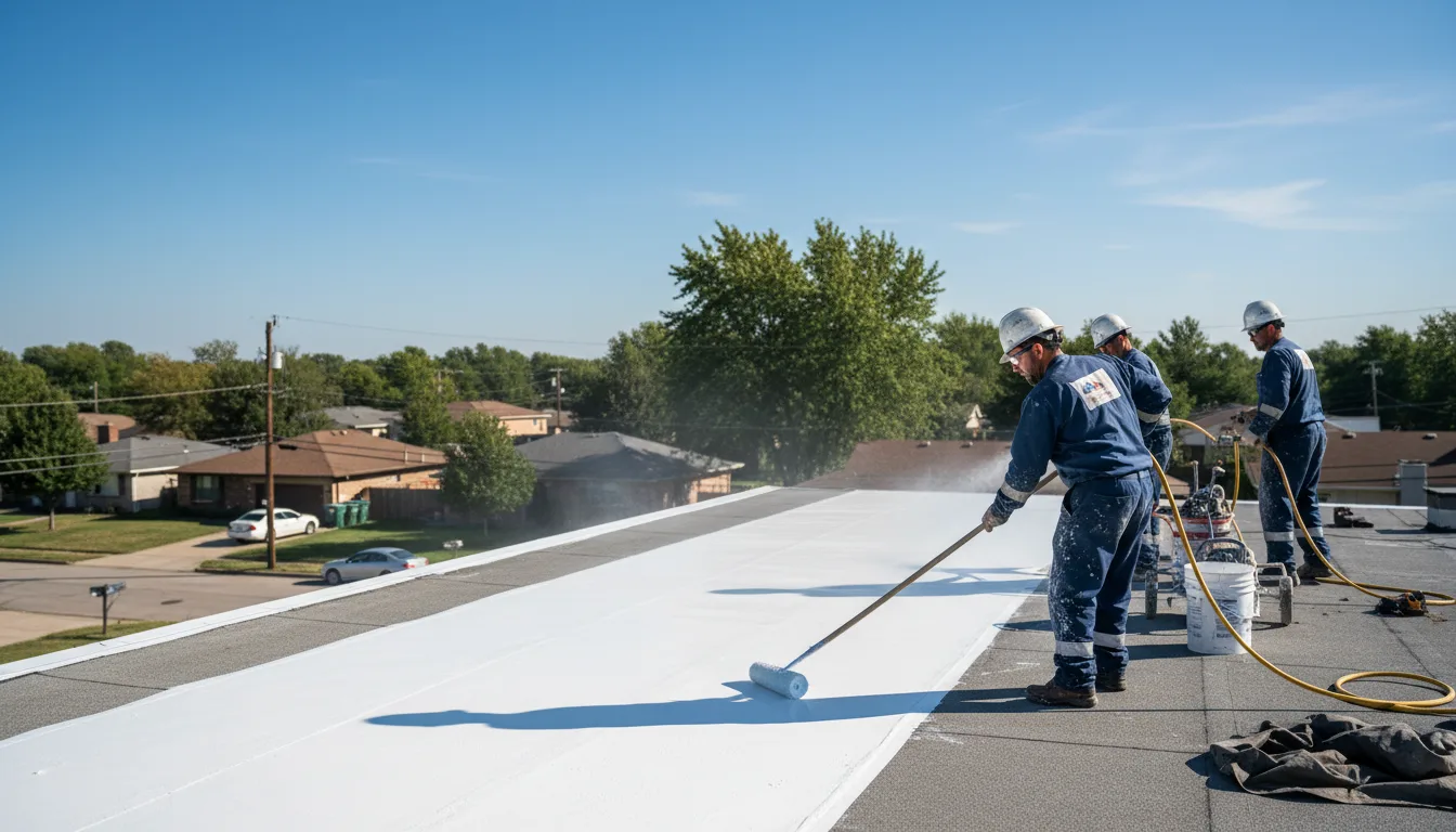 Commercial roof coating in Lecompte, LA near me